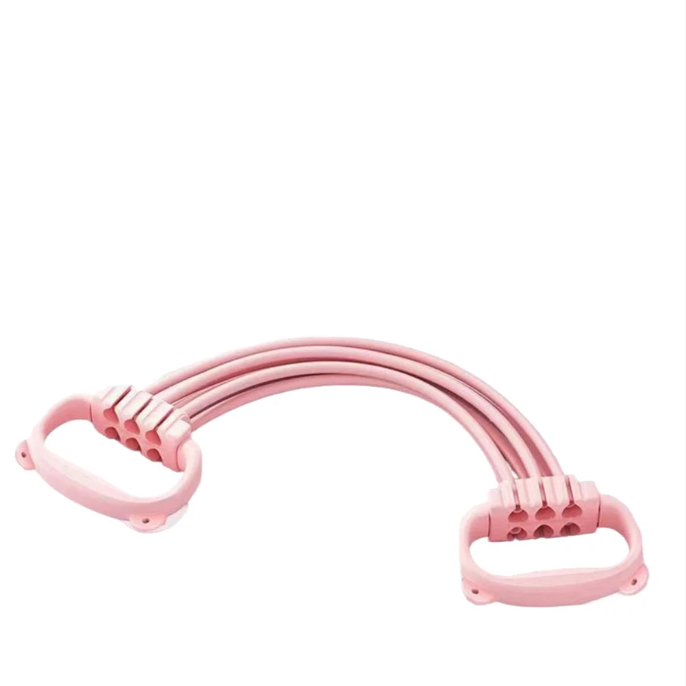 The resistance band with handle and the sports band with detachable resistance tube are suitable for exercise, physical therapy,