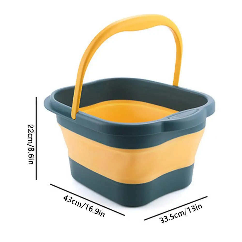 Folding Foot Bathtub Foot Soak Bath Tub With Massaging Rollers Stress Relief Foot Spa For Family Pedicure Soaking Tired Feet