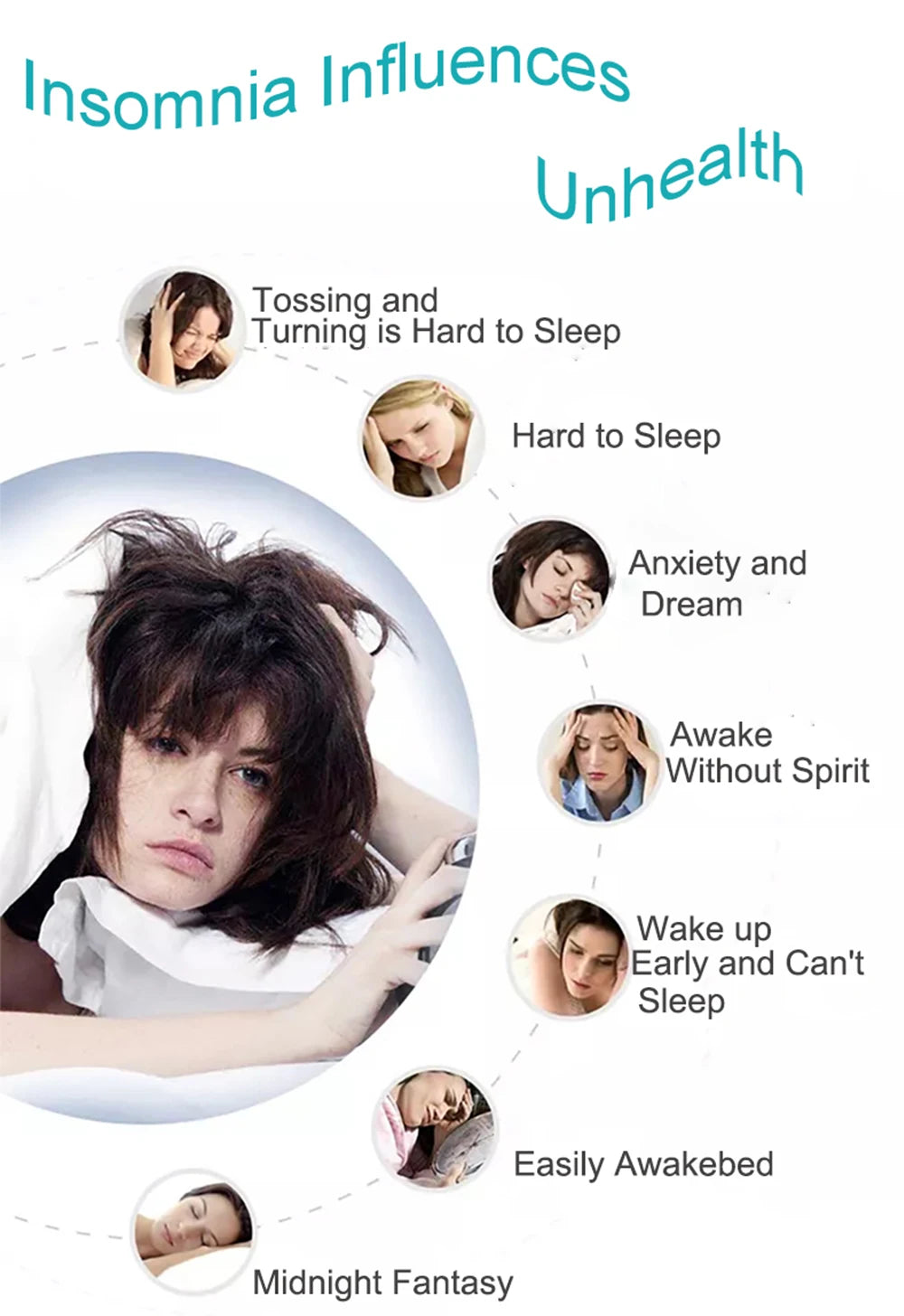 Insomnia Sleepless Sleep Aid Insomnia Device for insomnia Depression Anxiety and Head Pain ATANG CES Migraine