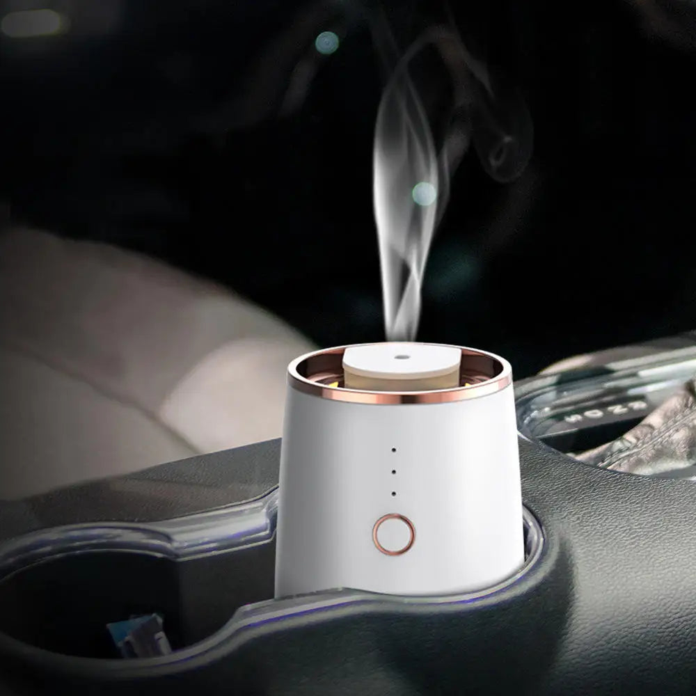 Home Scent Diffuser Machine White Mini Portable Aromatherapy Waterless Essential Oil Car Aroma Diffuser