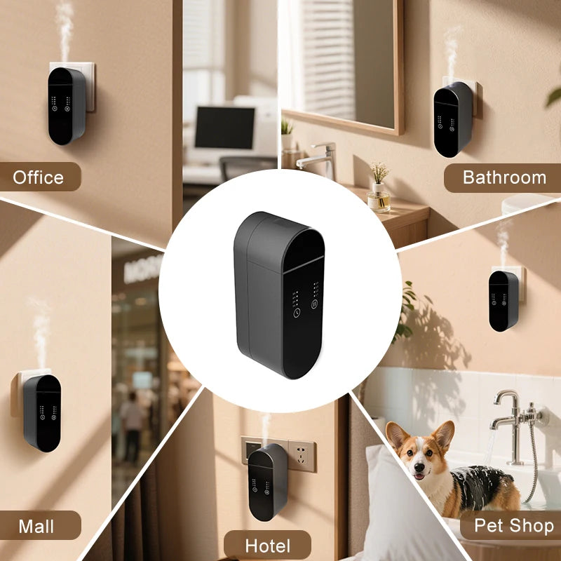 Household Electric Waterless Air Freshener Wall Mounted Aroma Essential Oil Plug in Diffuser