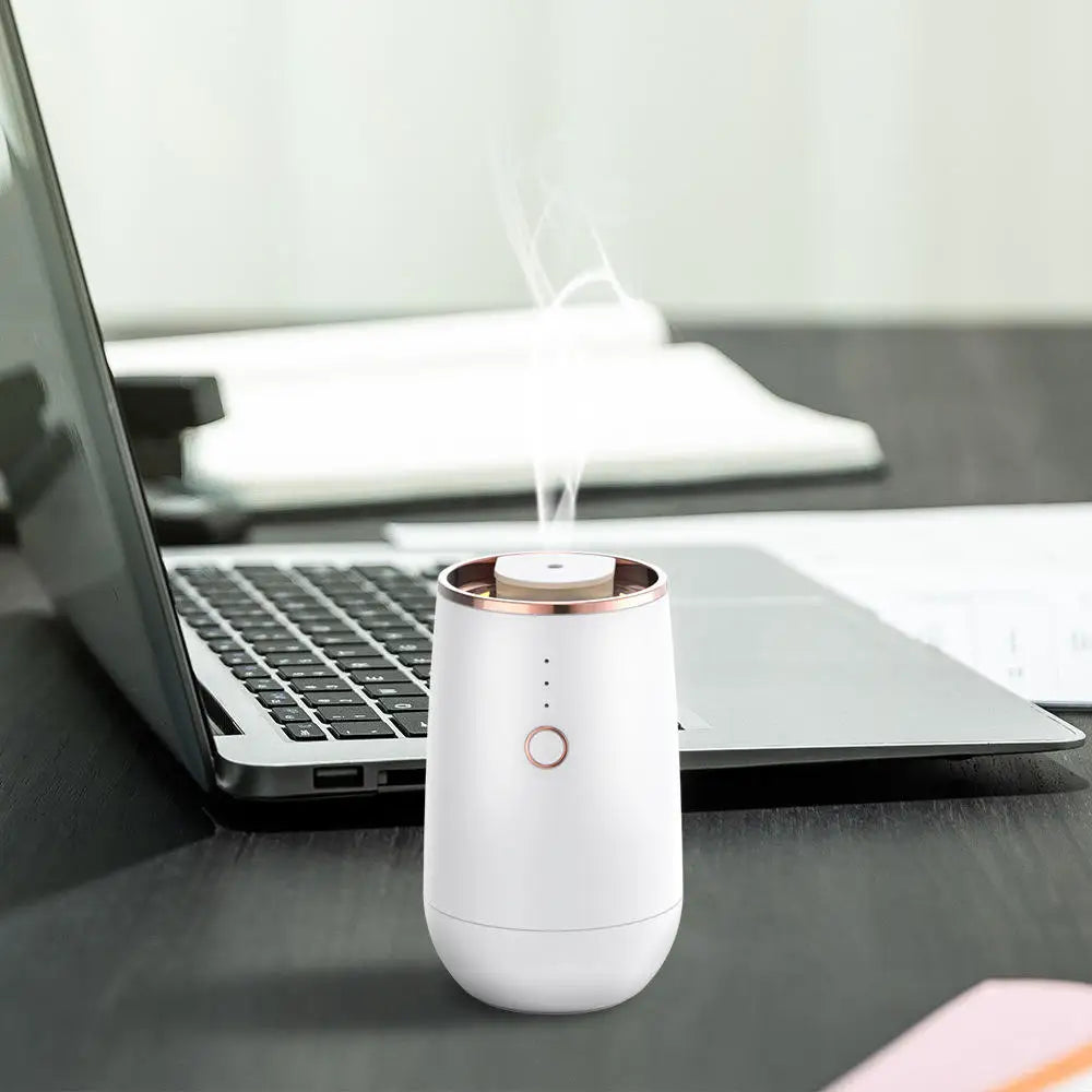 Home Scent Diffuser Machine White Mini Portable Aromatherapy Waterless Essential Oil Car Aroma Diffuser