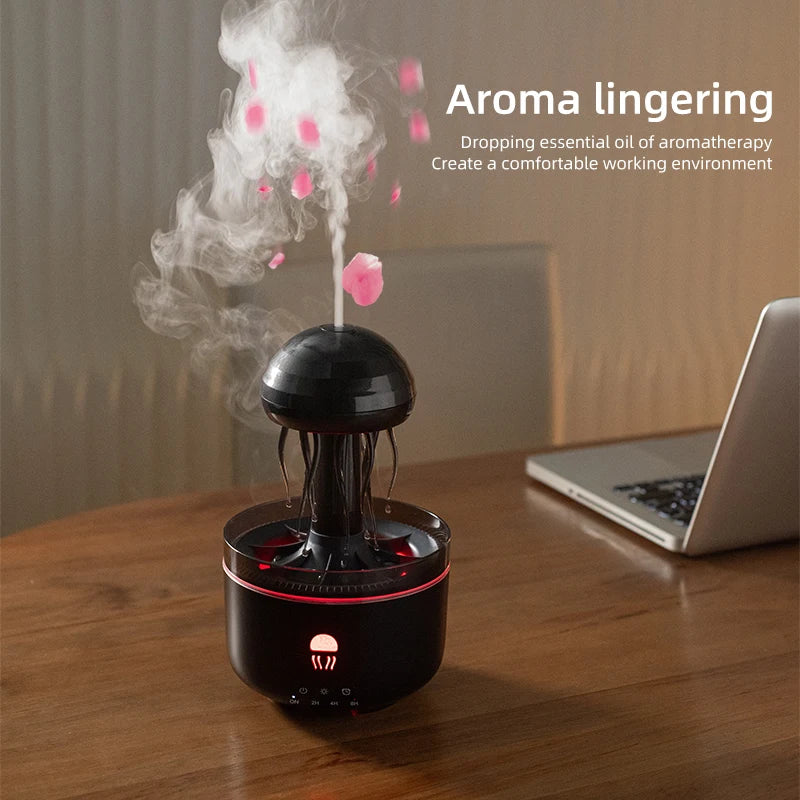 Aromatherapy 320ML Essential Oil Diffuser Humidifier Volcanic Flame air Humidifier Night Lamp, Volcanic Flame Aroma Diffuser