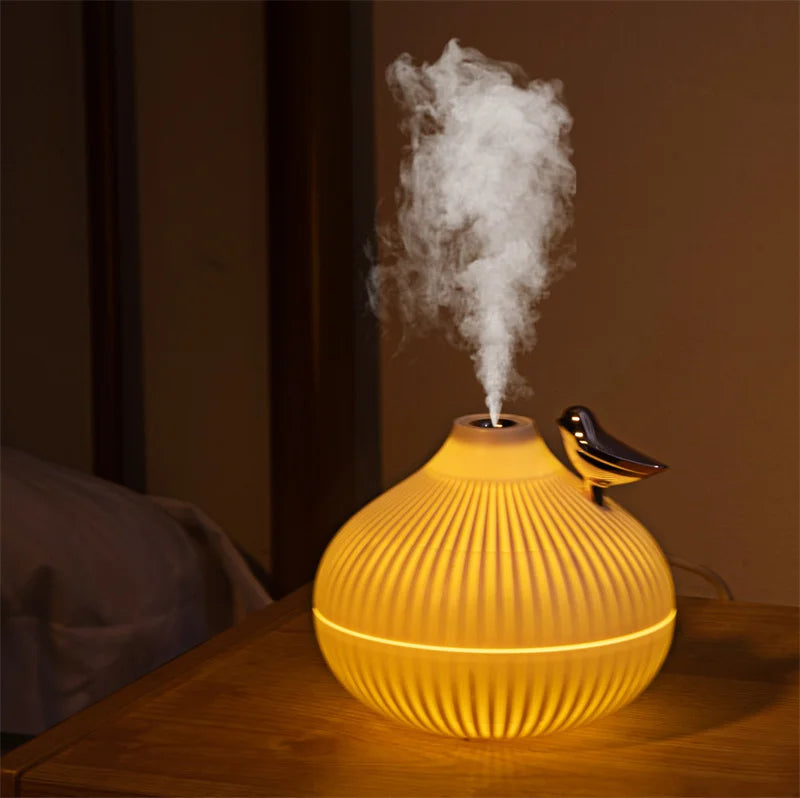 New Moon Lamp Light 300ml Mini Usb Humidifiers Ultrasonic Onion Wet Aroma Essential Oil H2O Diffuser air Humidifier for Home