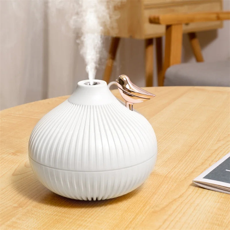 New Moon Lamp Light 300ml Mini Usb Humidifiers Ultrasonic Onion Wet Aroma Essential Oil H2O Diffuser air Humidifier for Home