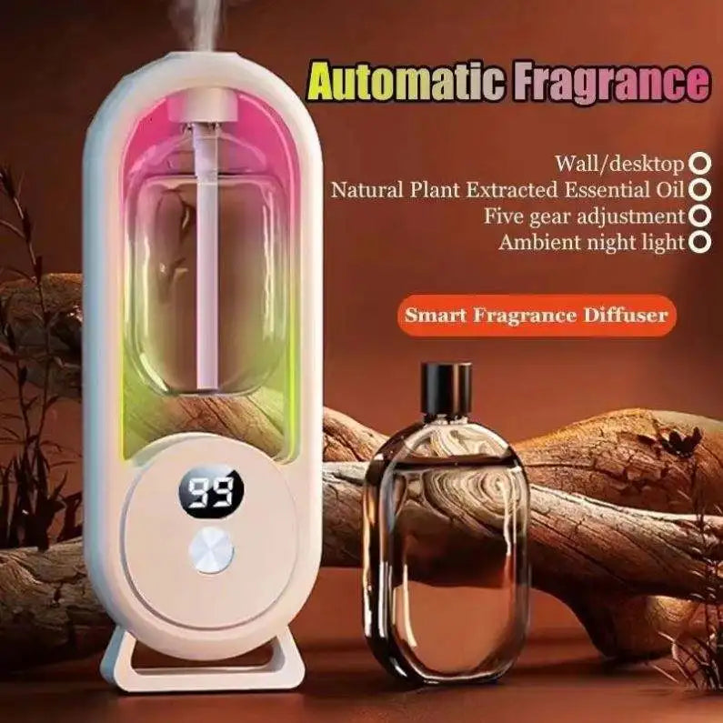 Wholesale Essential Oil Aromatherapy Fragrance Humidifier Usb Rechargeable Digital Display Smart Air Freshener Aroma Diffuser