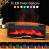 Factory Wholesale  Fireplace Diffuser 200ml Convenient Desktop Aromatherapy Machine with Remote Control Essential Oil Humidifier