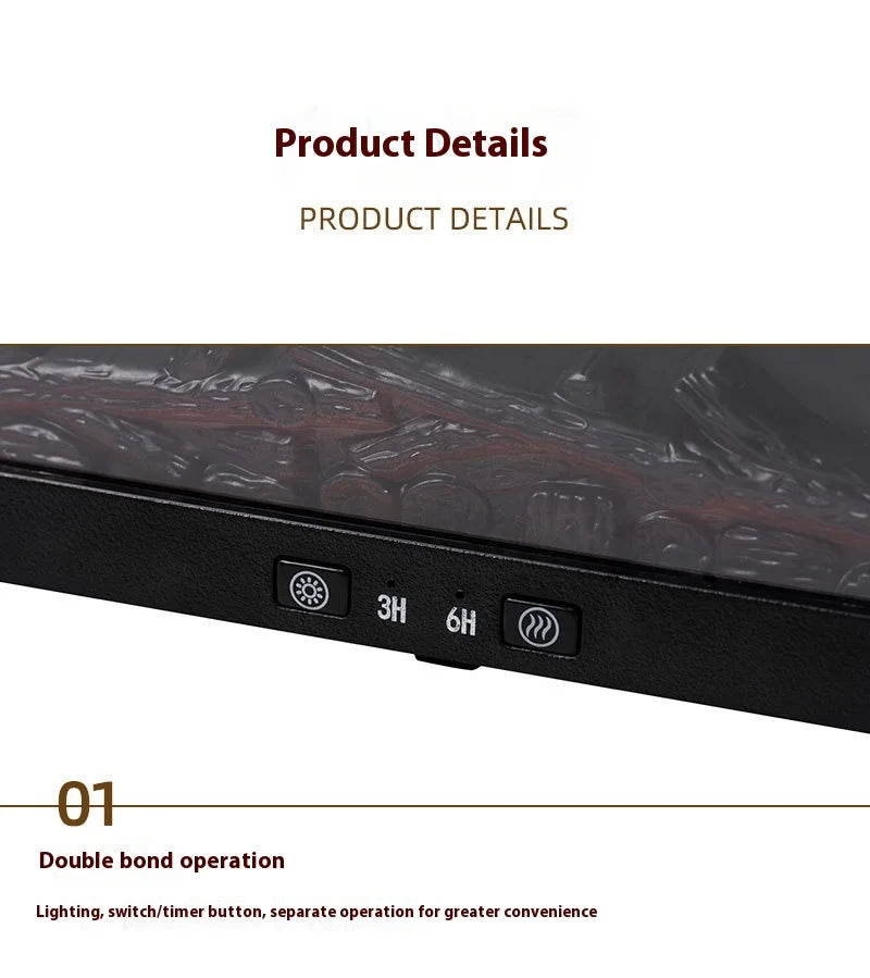 Simulated Bonfire Flame Diffuser Room Ultrasonic Fire Humidifier 250ml Fireplace Essential Oil Aroma Diffuser with Timer