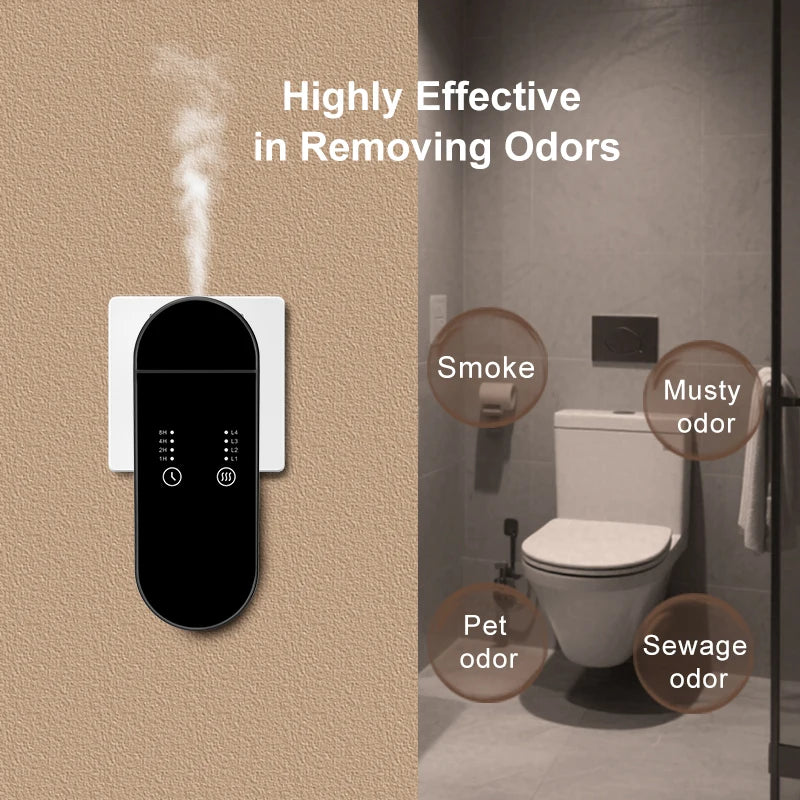 Household Electric Waterless Air Freshener Wall Mounted Aroma Essential Oil Plug in Diffuser