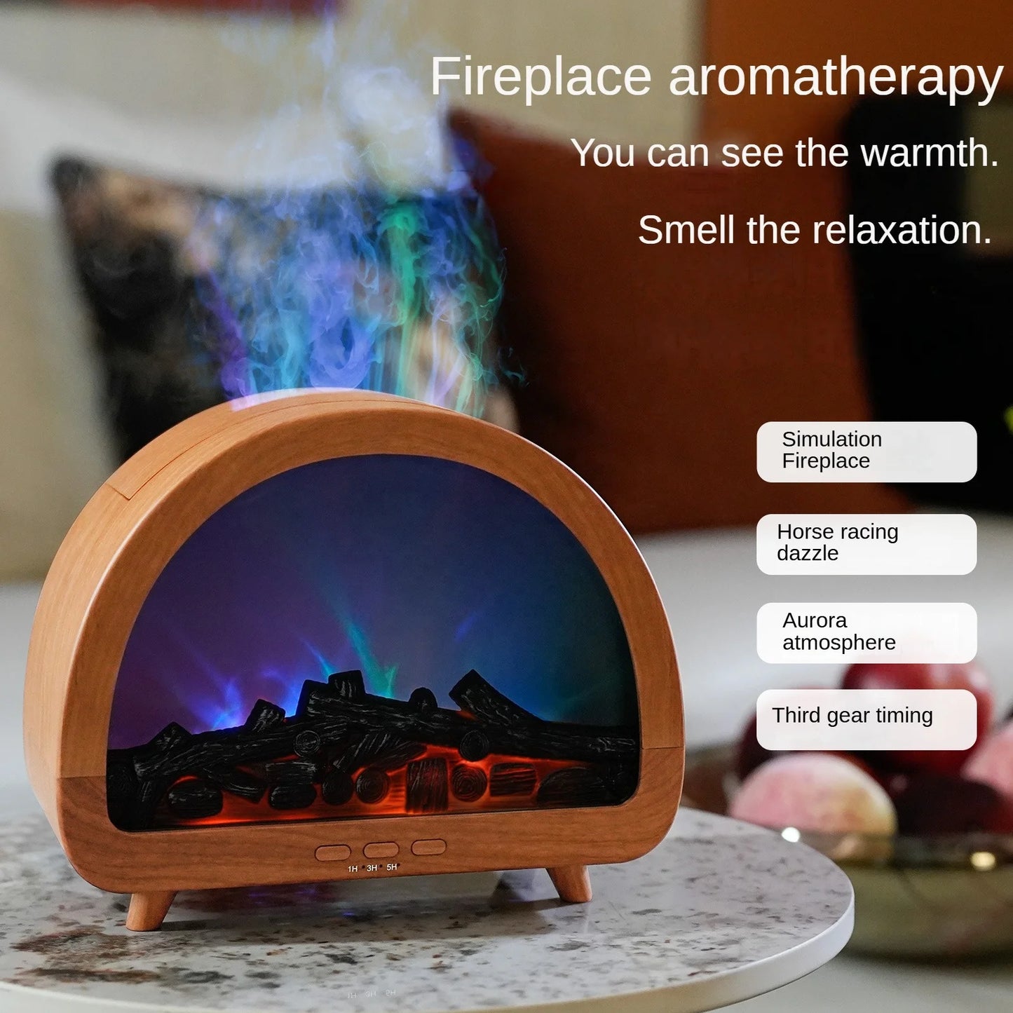 OEM/ODM Custom Logo Aroma Essential Oil Diffuser and Humidifier, 12-Color Changing Night Light with Remote for Home Use