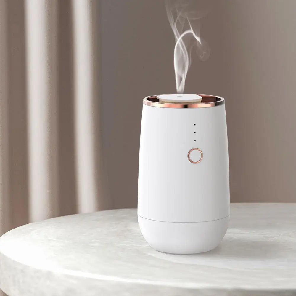 Home Scent Diffuser Machine White Mini Portable Aromatherapy Waterless Essential Oil Car Aroma Diffuser