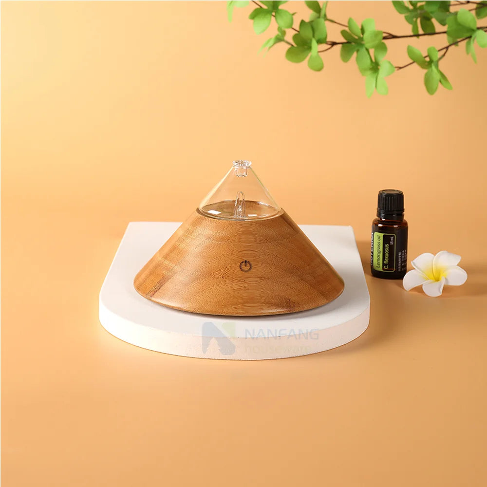 Portable 2000mAh Rechargeable Nebulizer Waterless Diffuser for Household Use Plastic Glass Electric Essential Oil Scents
