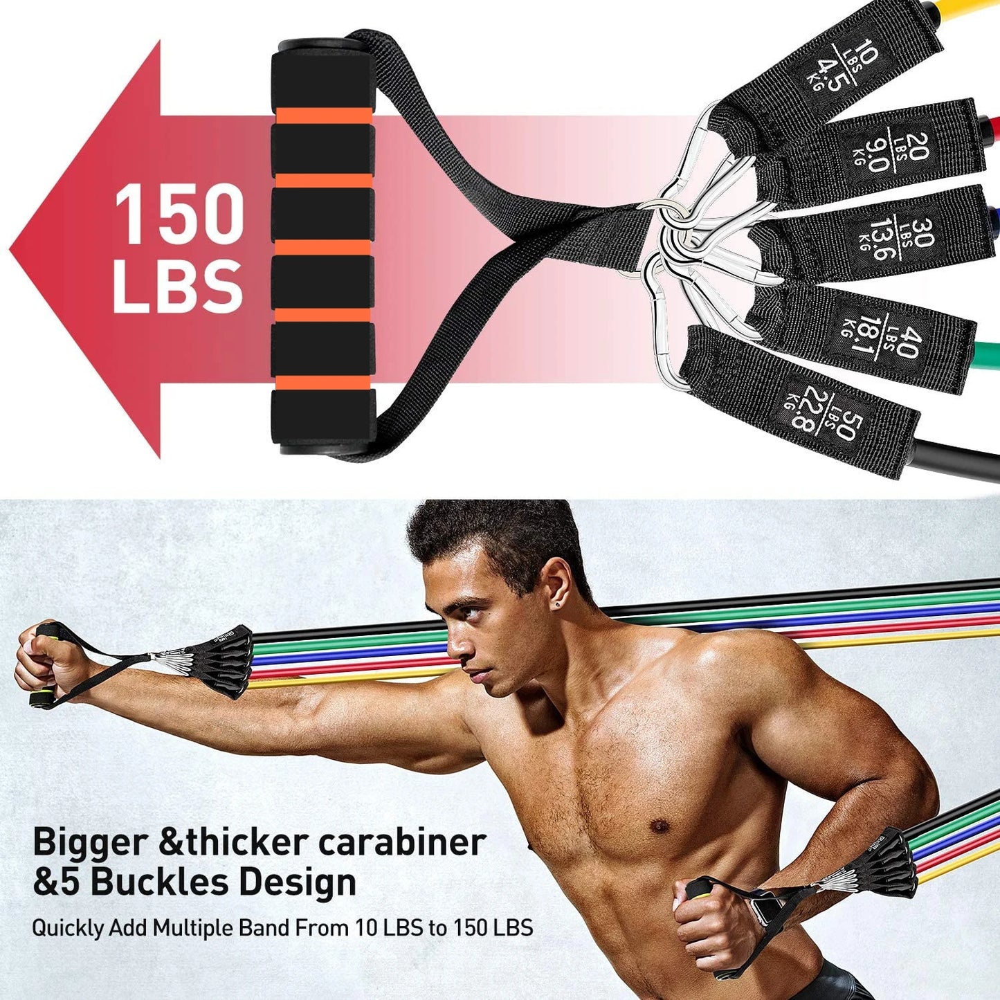 Resistance Bands Set Workout Exercise Fitness Gym Set Bands for Musle Training Physical Therapy Shape Body Workout From Home