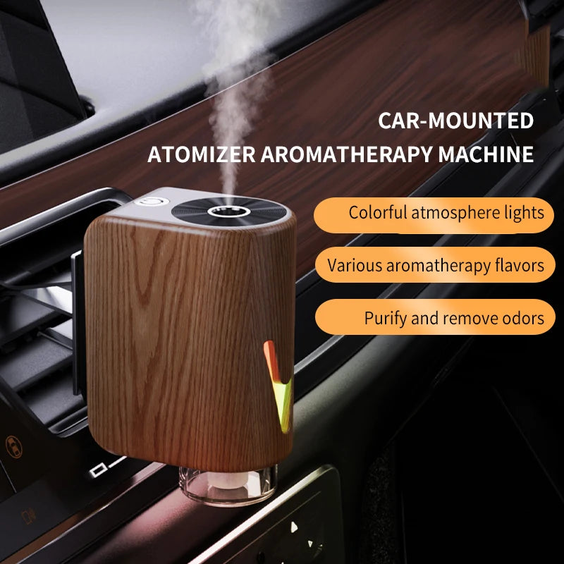 Cool Mist Mini Portable Perfume Air Freshener Waterless Essential Oil Diffuser Smart Car Aroma Diffuser With Oil Set