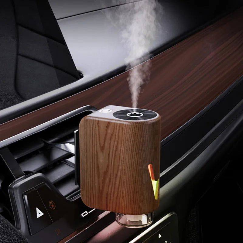 Cool Mist Mini Portable Perfume Air Freshener Waterless Essential Oil Diffuser Smart Car Aroma Diffuser With Oil Set