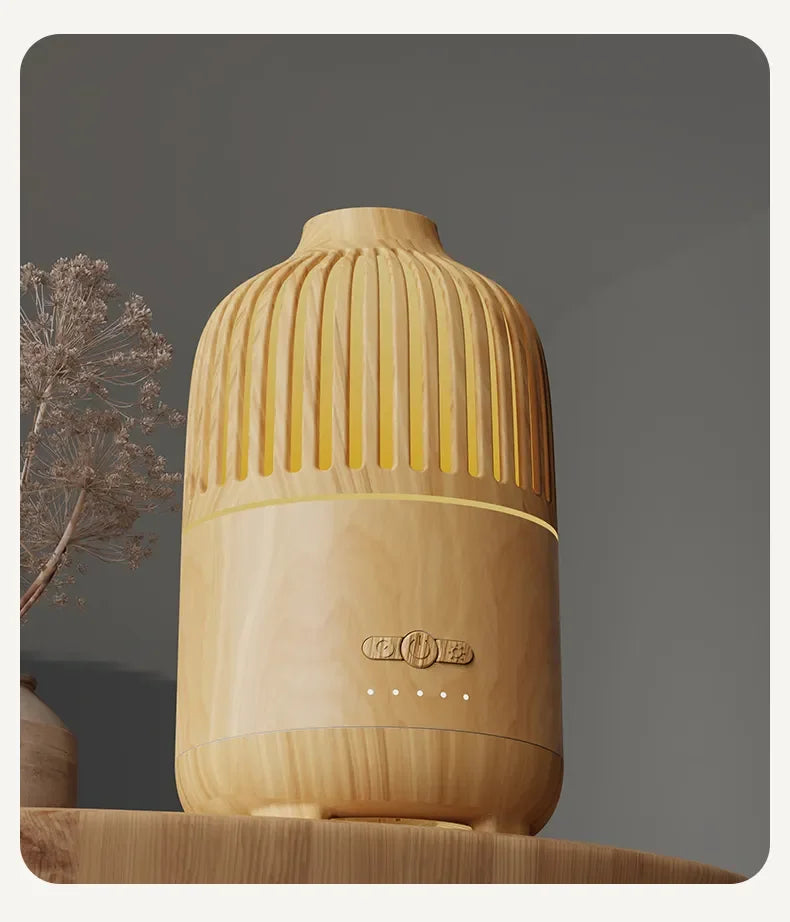 Essential Oil Diffuser 500ml Air Humidifier Electric Wooden Colourful Humidifier Aroma Diffuser