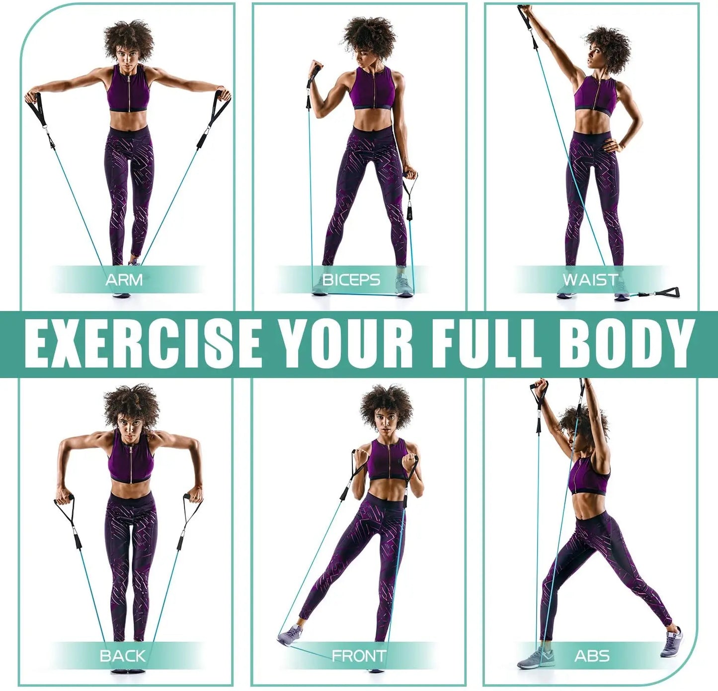 Resistance Bands Set Workout Exercise Fitness Gym Set Bands for Musle Training Physical Therapy Shape Body Workout From Home