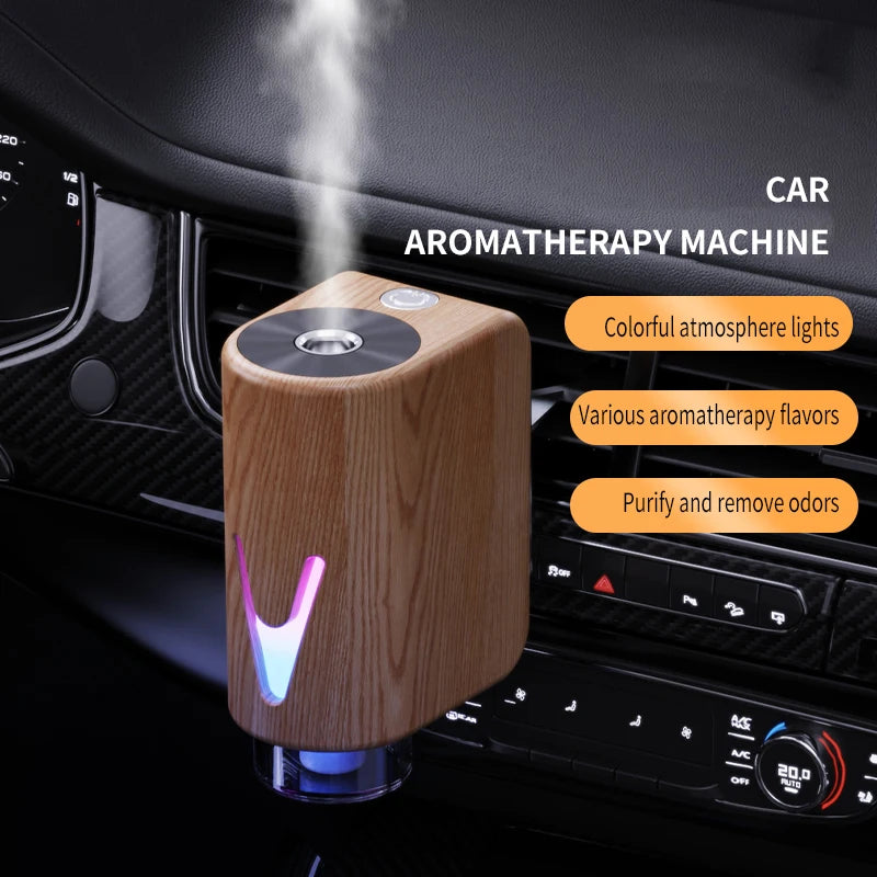 Cool Mist Mini Portable Perfume Air Freshener Waterless Essential Oil Diffuser Smart Car Aroma Diffuser With Oil Set