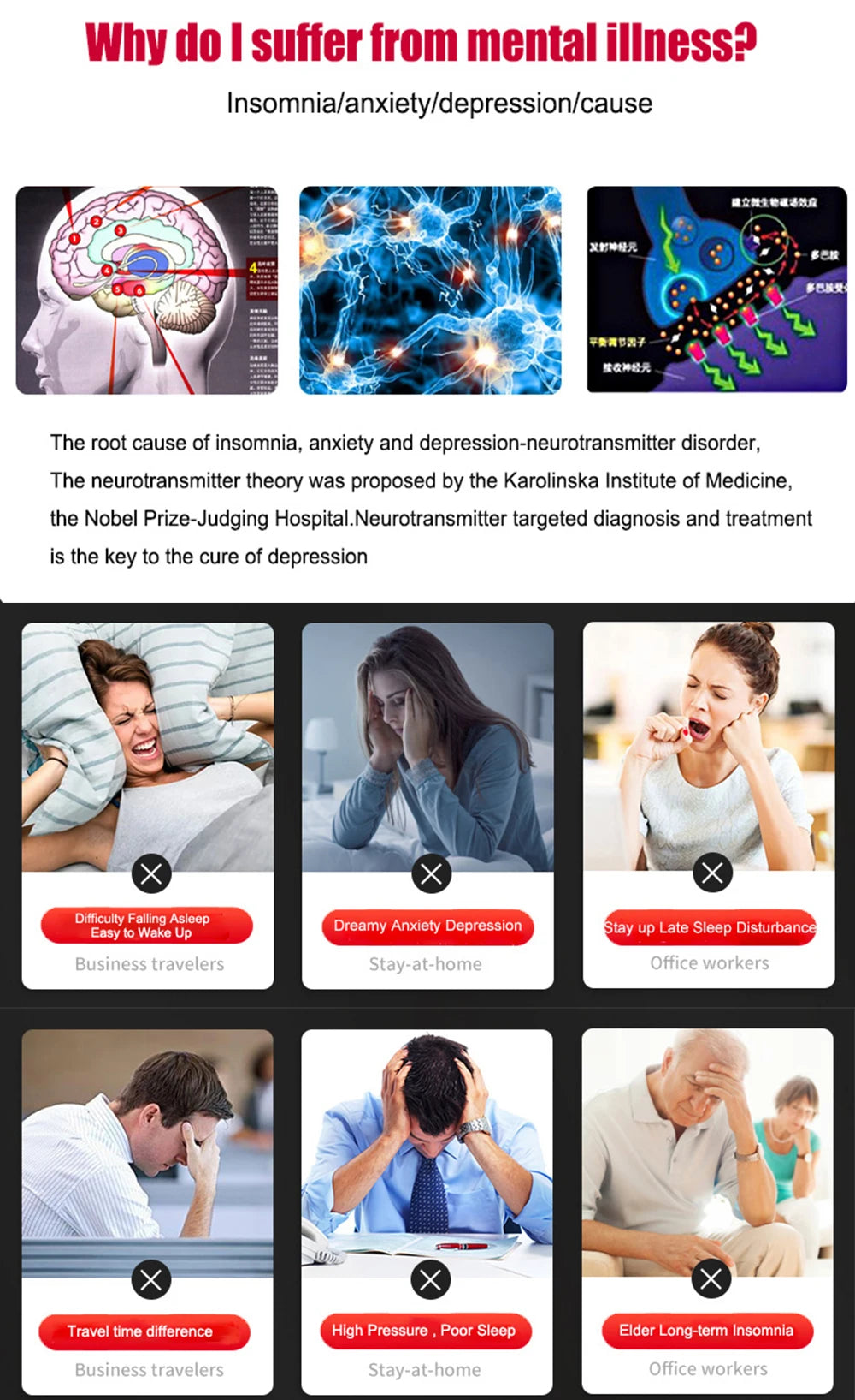 Insomnia Sleepless Sleep Aid Insomnia Device for insomnia Depression Anxiety and Head Pain ATANG CES Migraine
