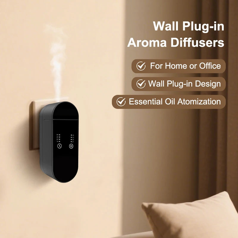 Household Electric Waterless Air Freshener Wall Mounted Aroma Essential Oil Plug in Diffuser