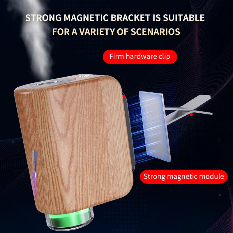 Cool Mist Mini Portable Perfume Air Freshener Waterless Essential Oil Diffuser Smart Car Aroma Diffuser With Oil Set