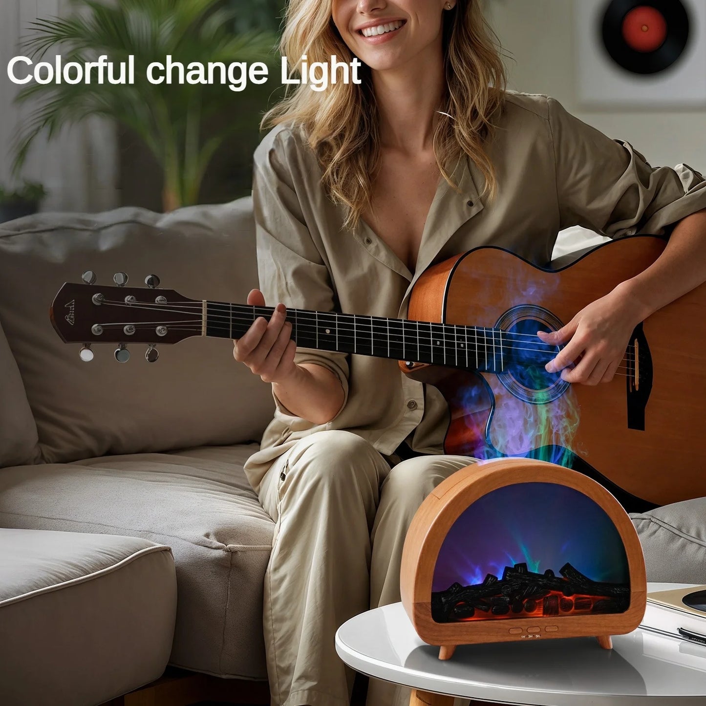 OEM/ODM Custom Logo Aroma Essential Oil Diffuser and Humidifier, 12-Color Changing Night Light with Remote for Home Use