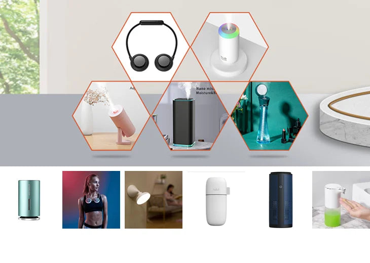 New Crystal Bead Ultrasonic Essential Oil Fire Aroma Diffuser Desktop Table Colorful 3d Flame Air 160ml Aromatherapy Diffusers