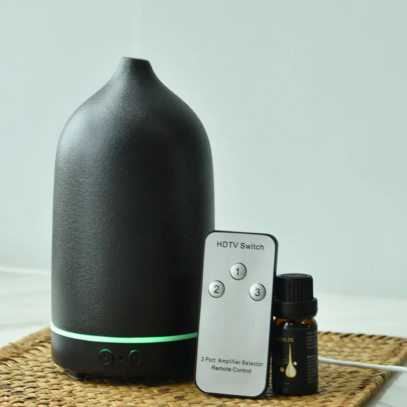 Simple Black White Elegant Color Ceramic Essential Oil Diffusers Ultrasonic Aroma Diffuser Aromatherapy Diffuser air Humidifiers
