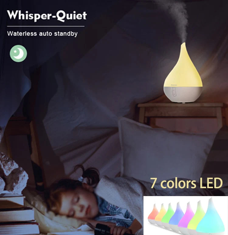 Aromacare Hot Sale 7 Color Led Light Aromatherapy Humidifier Difusores Essential Oil Aroma Diffuser