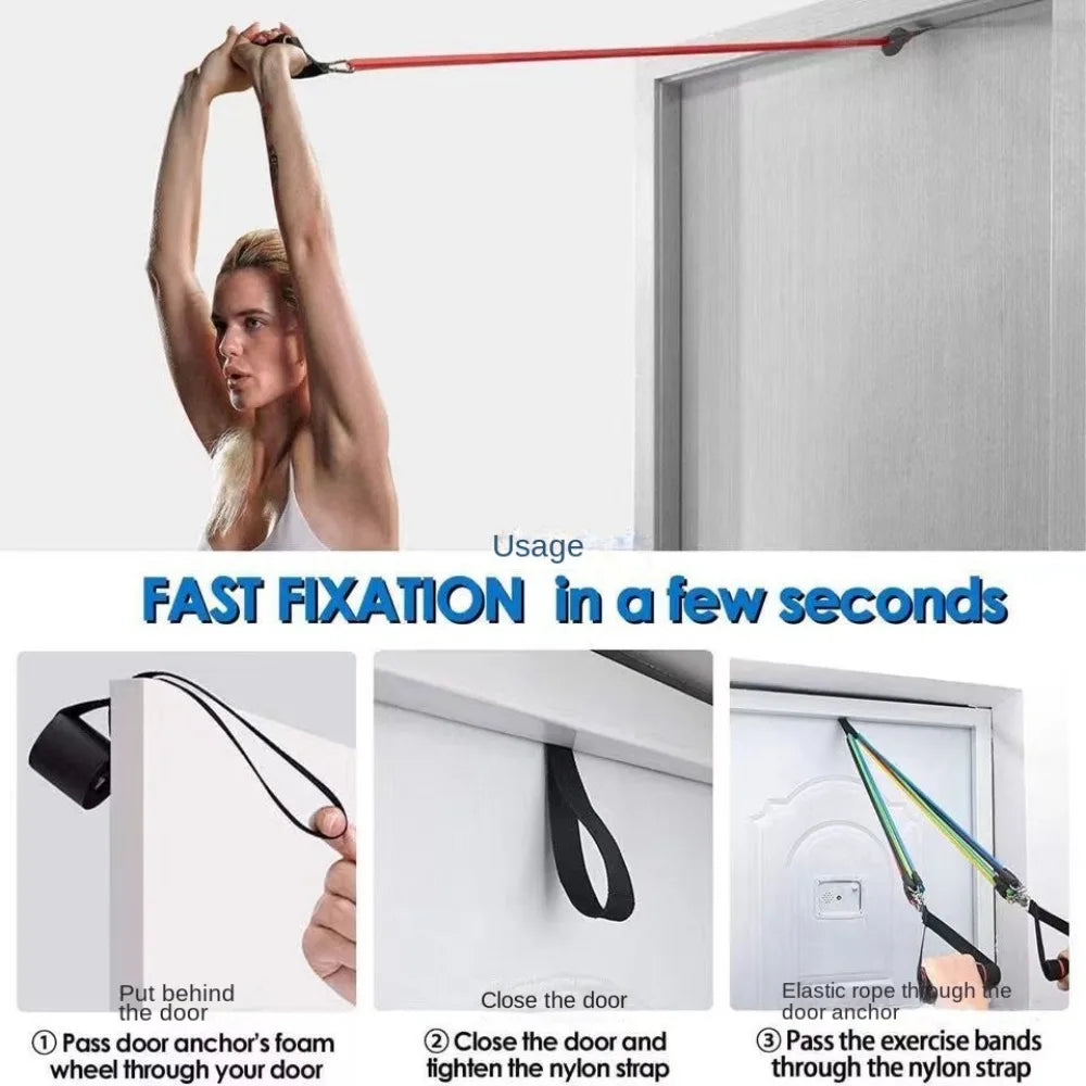 Resistance Bands Exercise Band Handle Fitness Accessorie Exercise Workout Pull Rope Grip Gym Accessories Fitness Equipment