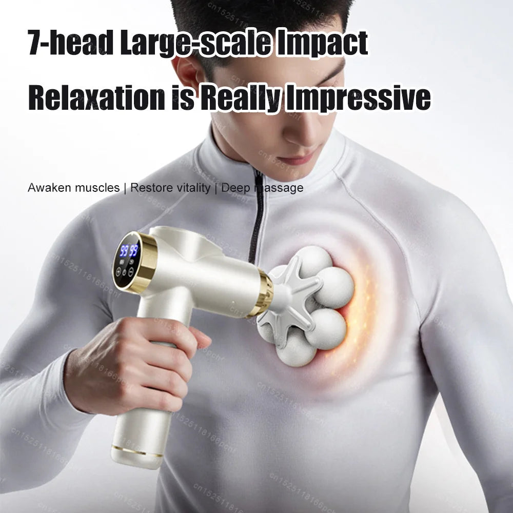 Massage Gun Smart Hit Fascia Gun for Body Back Waist Shoulder Massager Relaxation Fitness Electric Muscle Masajeador Slimming