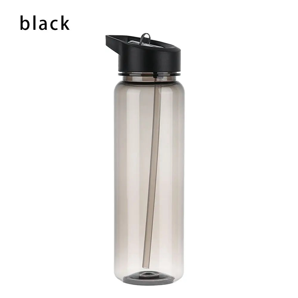 Outdoor Water Bottle with Straw Sports Bottles Leak Proof Eco-friendly Children School With Lid Hiking Camping Plastic BPA Free