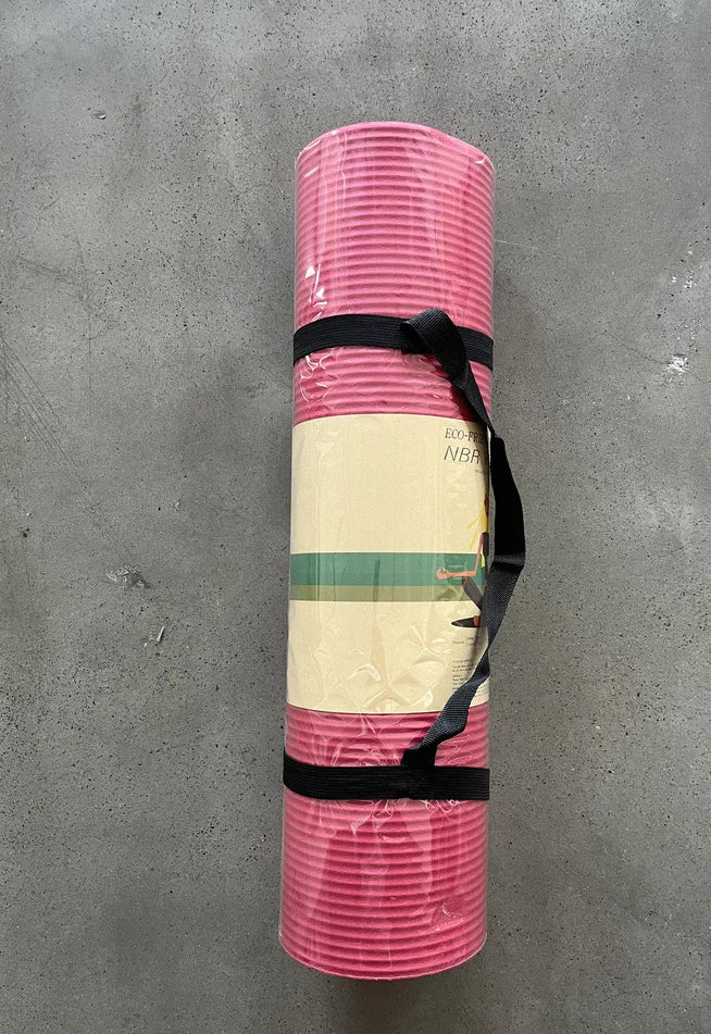 Yoga Mat High Density Exercise Mat, Anti-Tear Exercise Yoga Mat with Carrying Strap, Suitable for Various Yoga Exercises