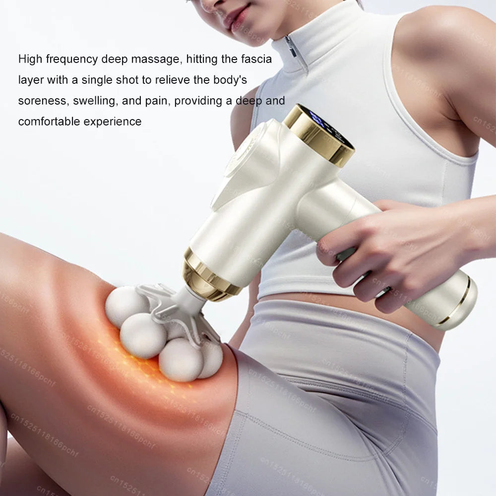 Massage Gun Smart Hit Fascia Gun for Body Back Waist Shoulder Massager Relaxation Fitness Electric Muscle Masajeador Slimming