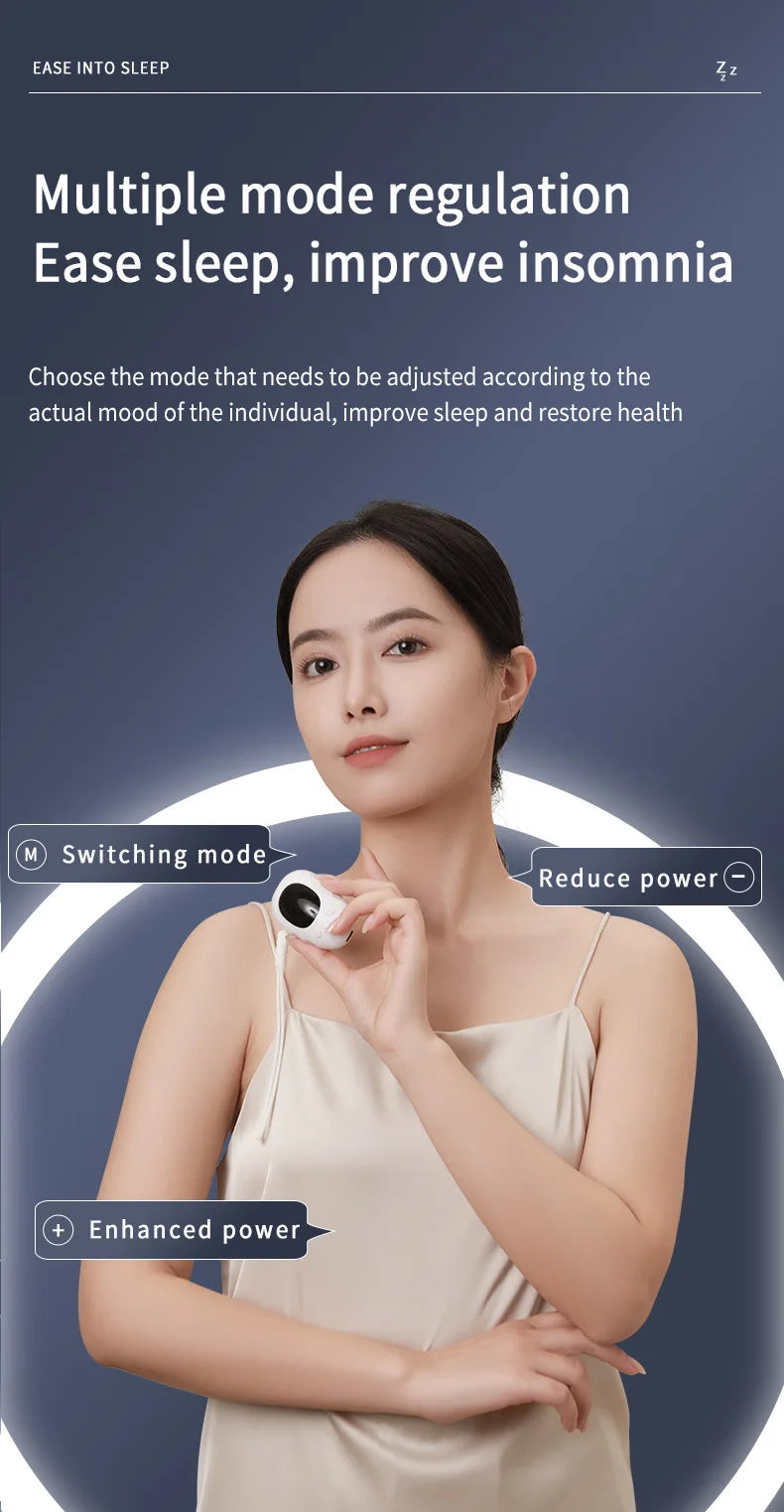 Handheld Sleep Aid Device Relaxation Pressure Relieve Insomnia Instrument Help Sleep Night Anxiety Therapy Relief Sleep Device