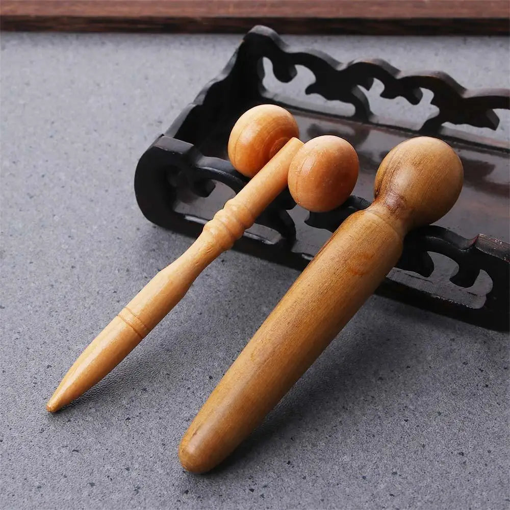 Thai Massage Soreness Relieve Foot Spa Tool Wooden Massage Stick Acupressure Pen  Reflexology Massager Foot Body Massage