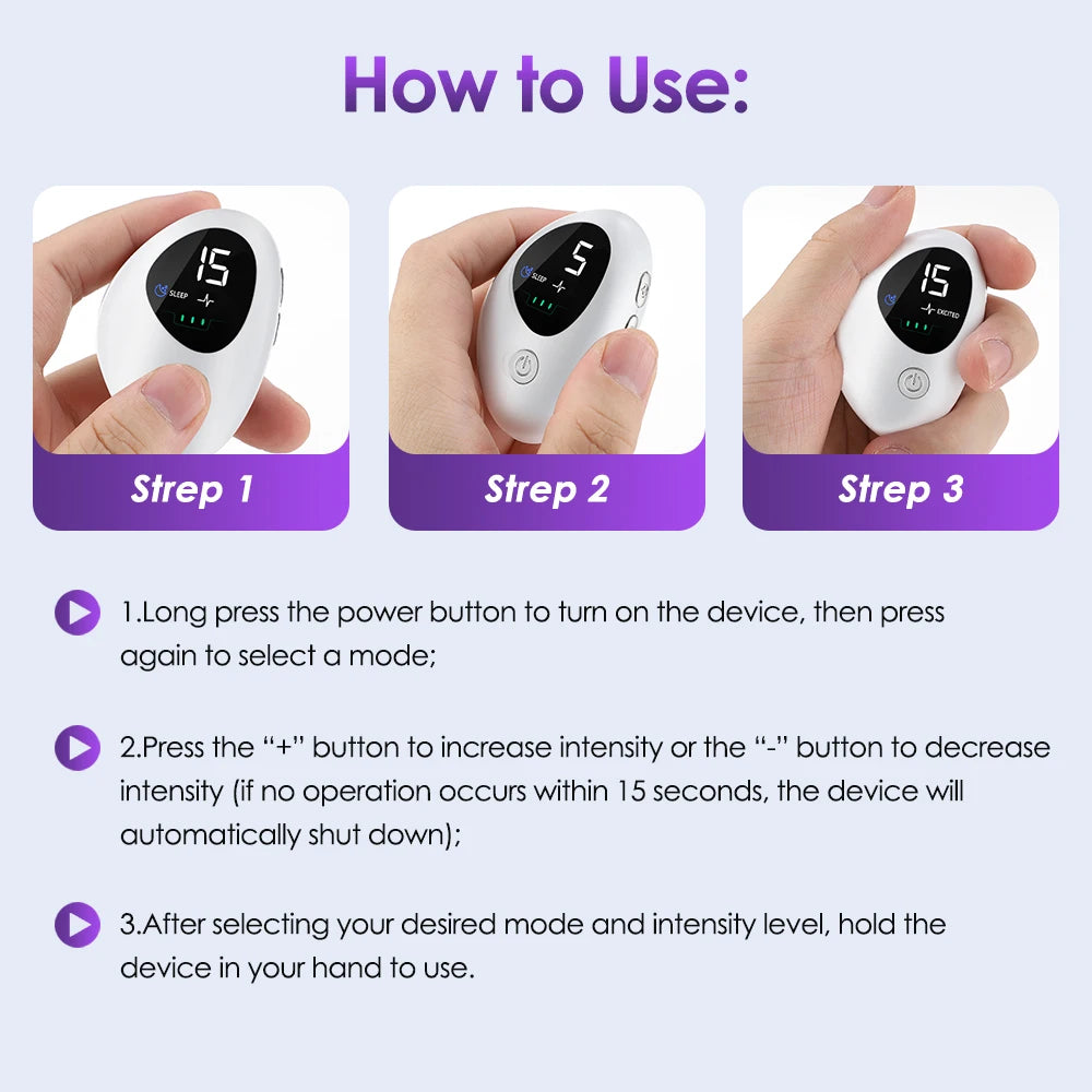 Handheld CES Sleep Aid Device Microcurrent EMS Pulse Hypnosis for Insomnia Mental Stress Anxiety Relief And Relaxation