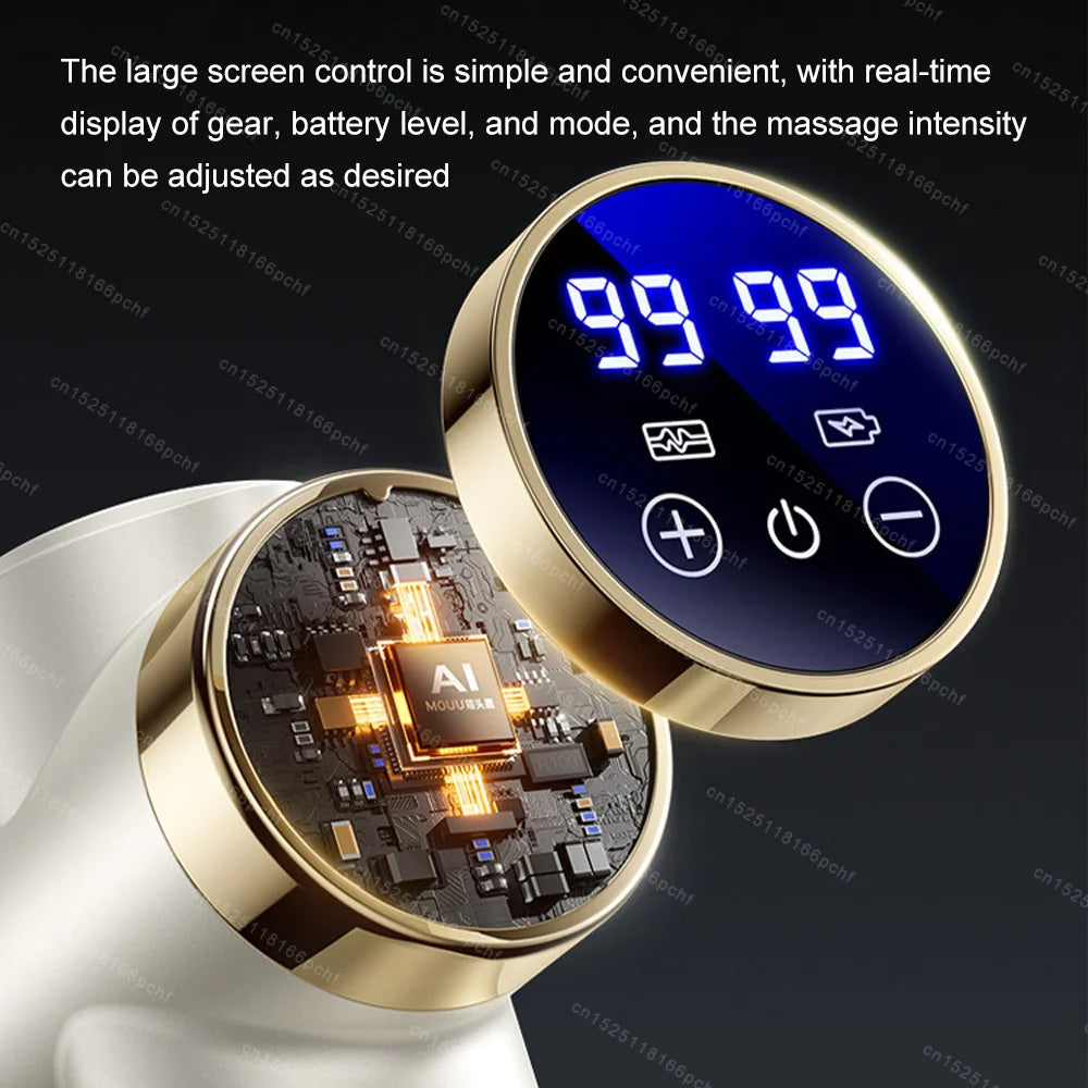 Massage Gun Smart Hit Fascia Gun for Body Back Waist Shoulder Massager Relaxation Fitness Electric Muscle Masajeador Slimming