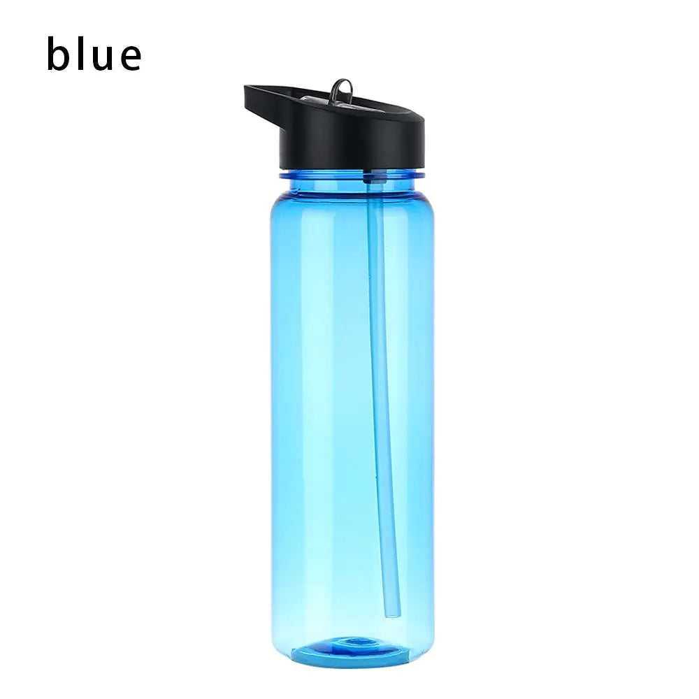 Outdoor Water Bottle with Straw Sports Bottles Leak Proof Eco-friendly Children School With Lid Hiking Camping Plastic BPA Free