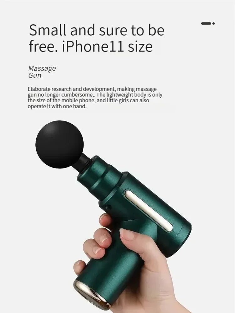 Mini Fascia Gun Sports Professional Wireless Massage Gun Muscle Relaxation Massage Equipment Fascia Gun Full Body Massager