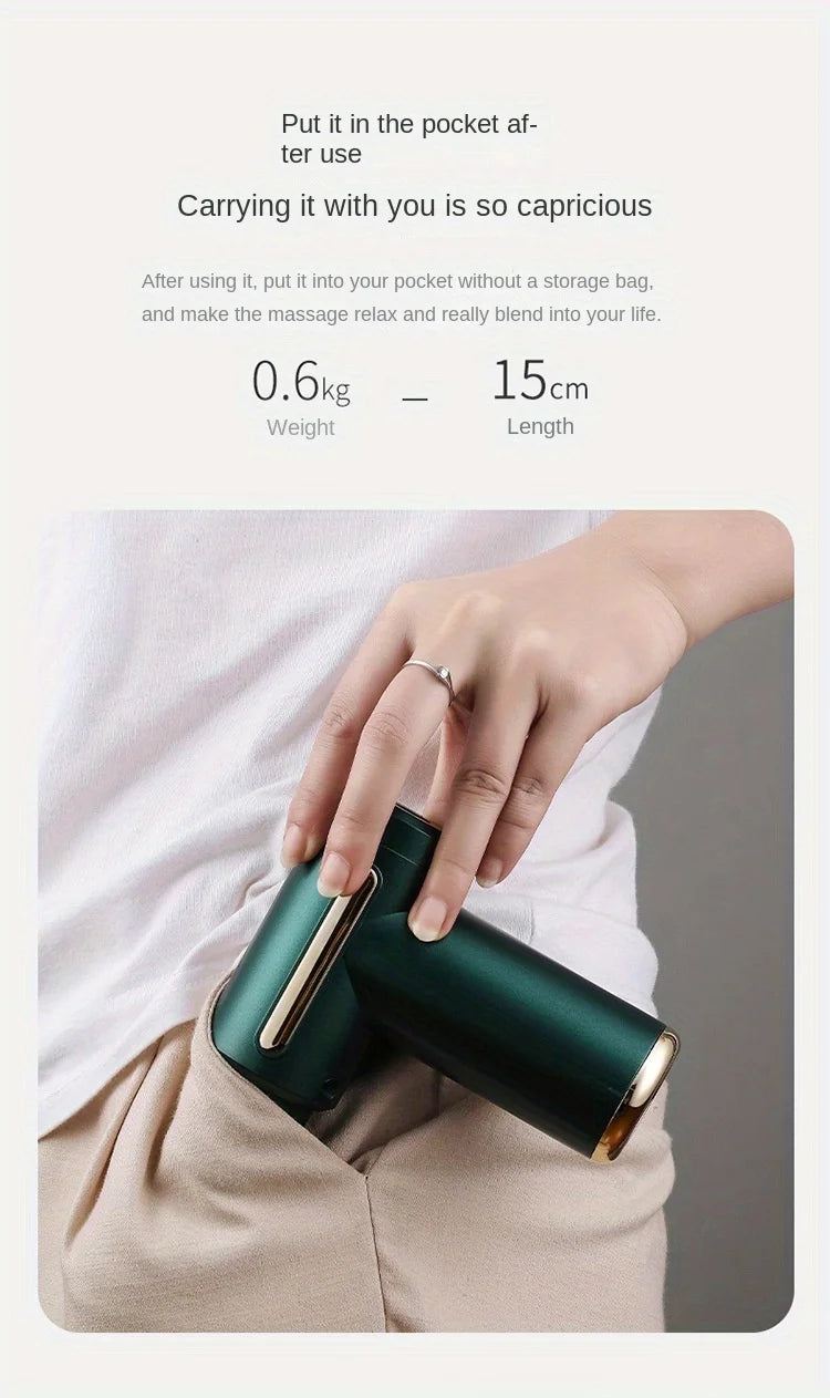 1 Massage Gun, Handheld Deep Muscle Massager for Body, Back, and Neck Pain, Ultra-Compact and Elegant Design, High Torque Drive, 6 Modes and 6 Gears