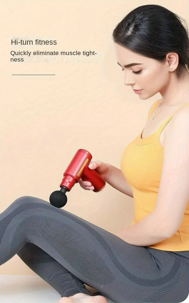 1 Massage Gun, Handheld Deep Muscle Massager for Body, Back, and Neck Pain, Ultra-Compact and Elegant Design, High Torque Drive, 6 Modes and 6 Gears
