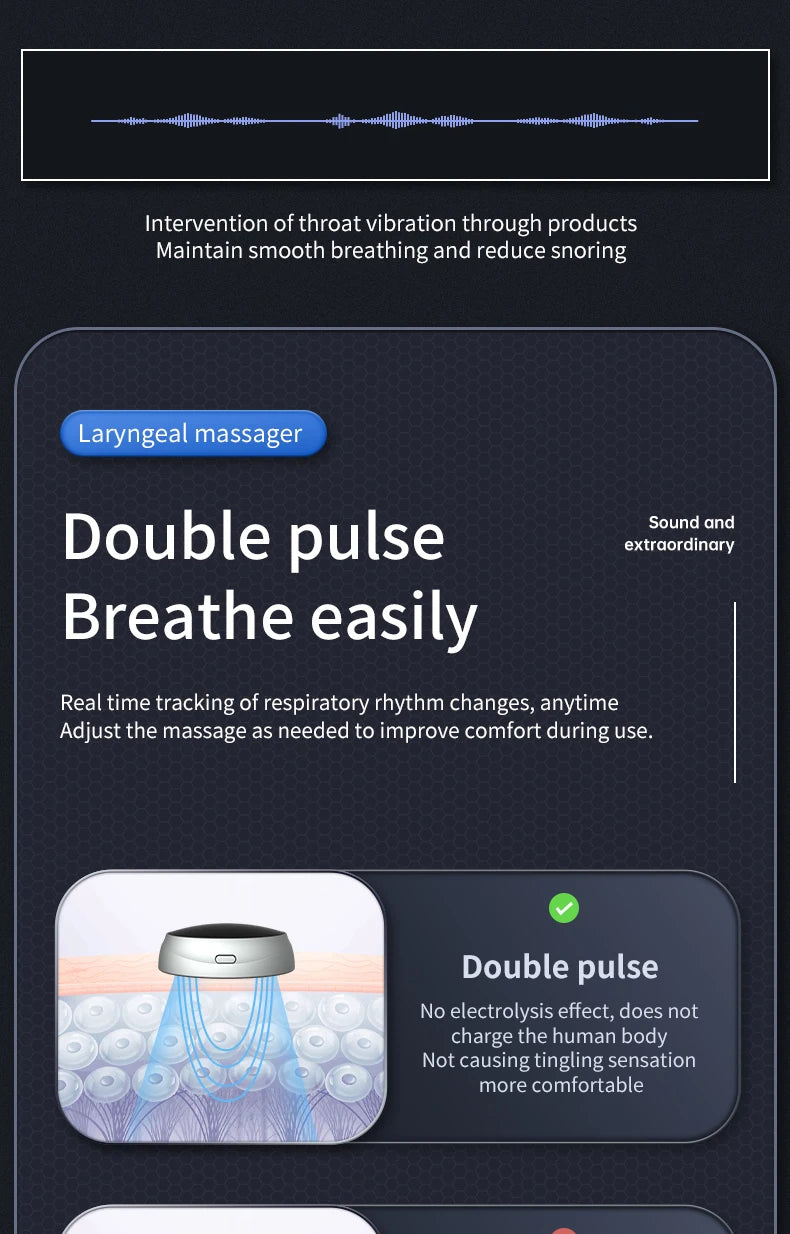 Smart Anti-Snoring Devices Magnetic Anti Snore EMS Easy Breathe Improve Sleeping Aid Apnea Guard Night Device Dropshipping