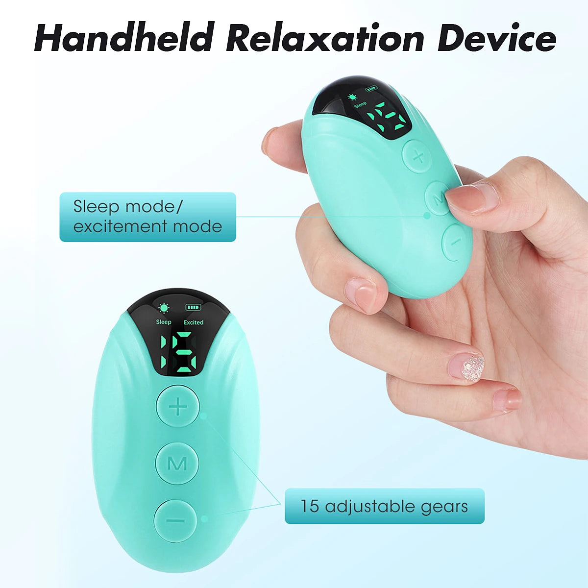 Handheld Sleep Aid Device Micro Current Intelligent Help Sleep Devices for Sleep Massager Relief Anxiety Stress Hypnosis Tool