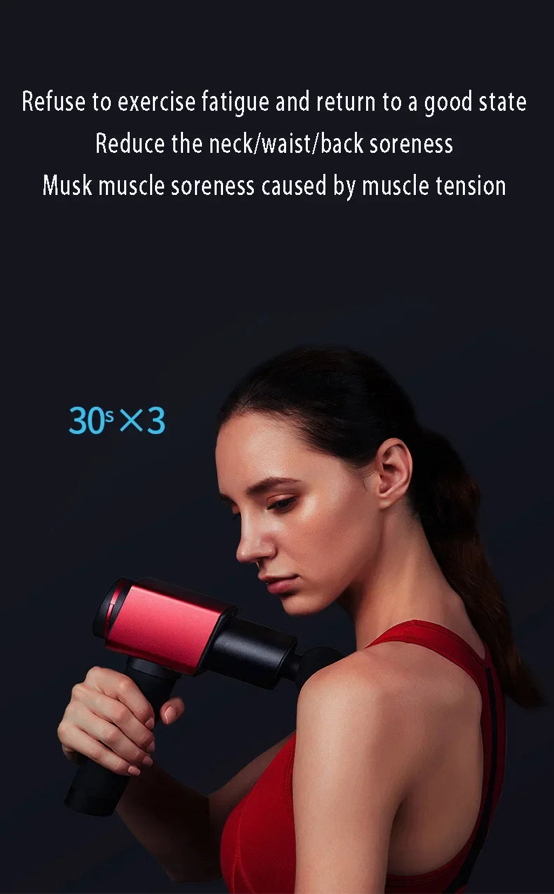 Professional Massage Gun 220W 30KG Strong Force Powerful Deep Muscle Massager Brushless Motor for Training Home Gym