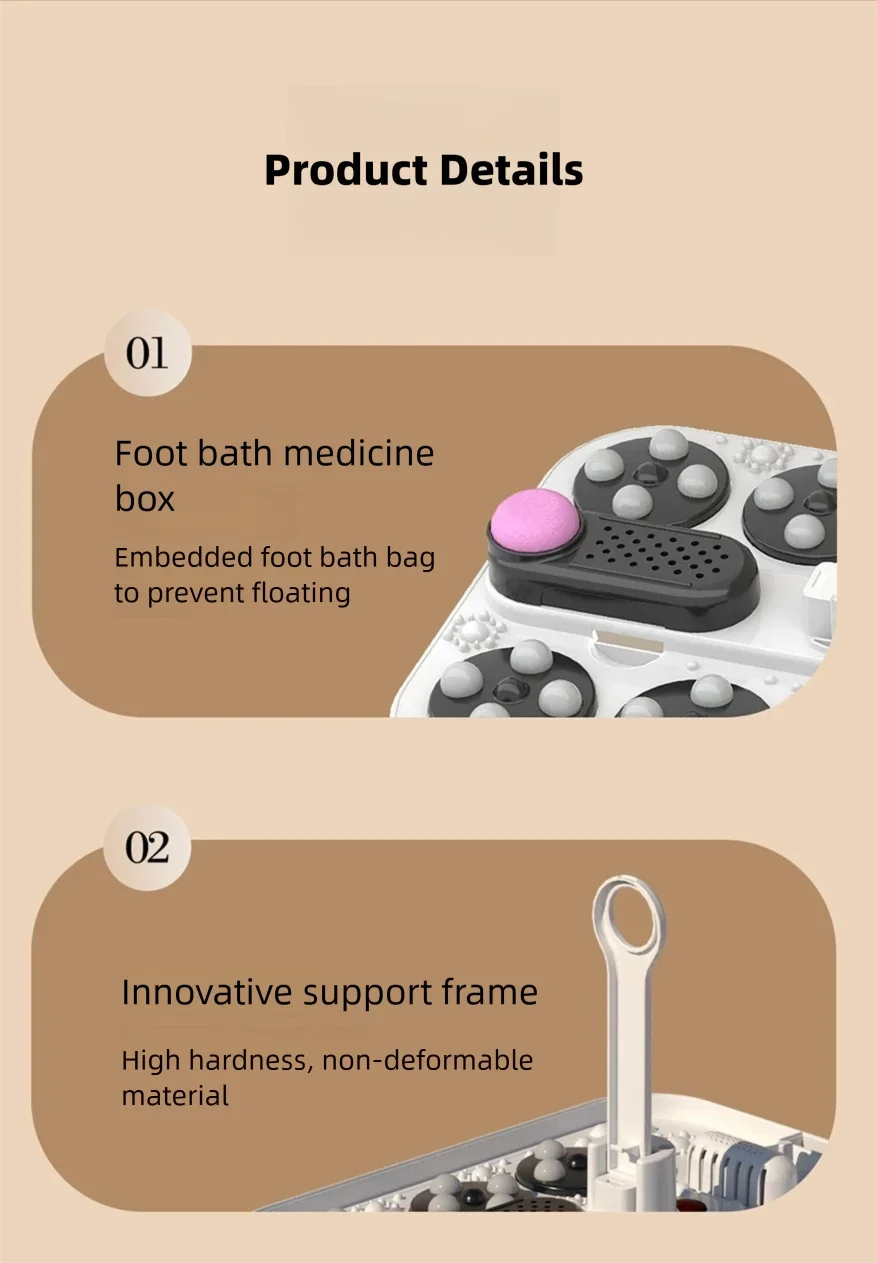 Automatic Foot Spa Bath Massager with Screen Touch Controller Warm Heated Electric Roller for Feet Washing Fatigue Relief Gift