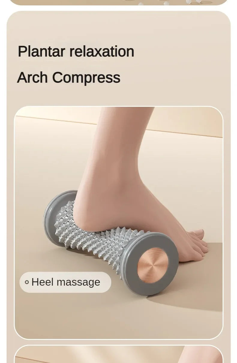 Foot Massager Massage Roller Yoga Massage Ball Plantar Fascia Roller Muscle Relaxation Care Plastic Manual Foot Massager Spa