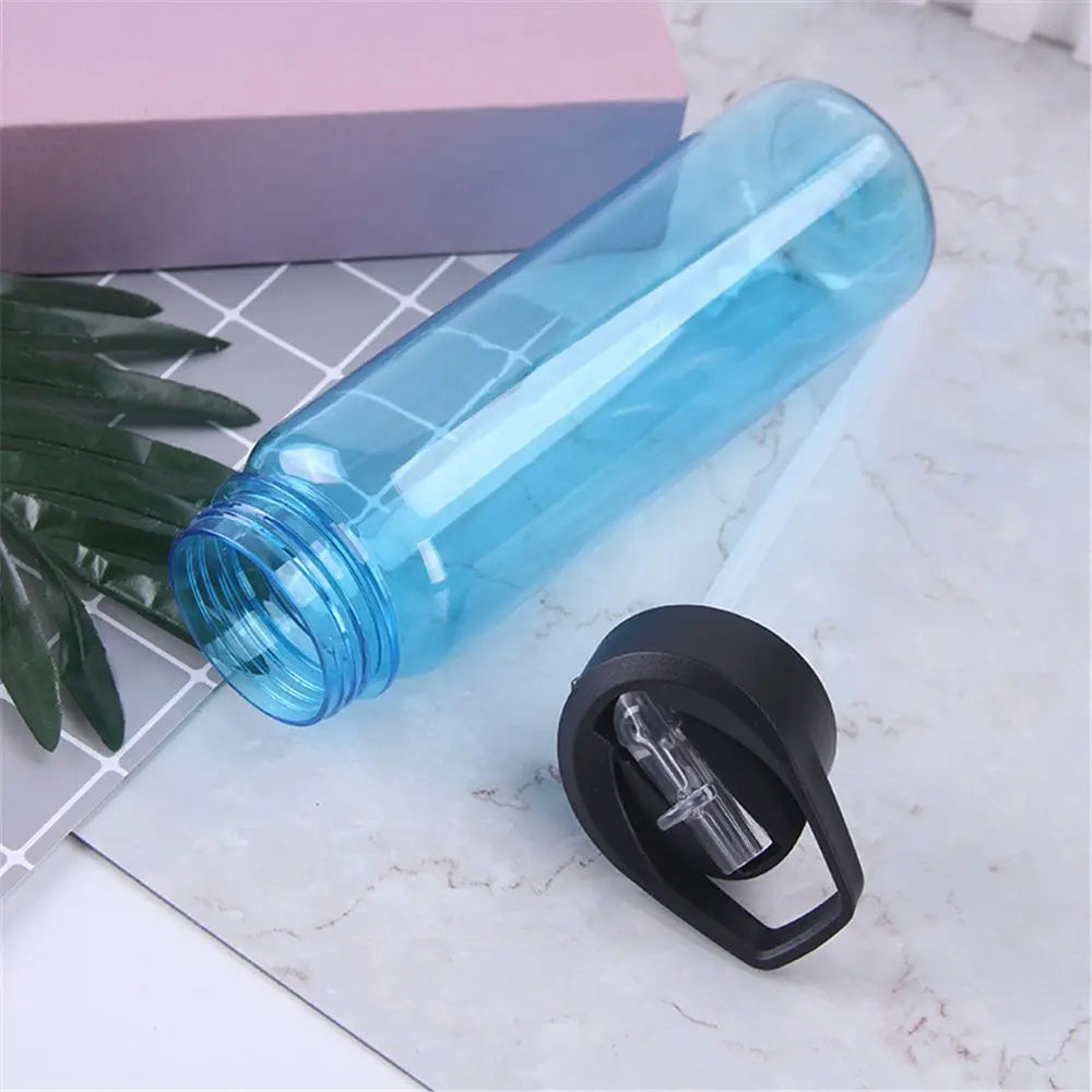Outdoor Water Bottle with Straw Sports Bottles Leak Proof Eco-friendly Children School With Lid Hiking Camping Plastic BPA Free