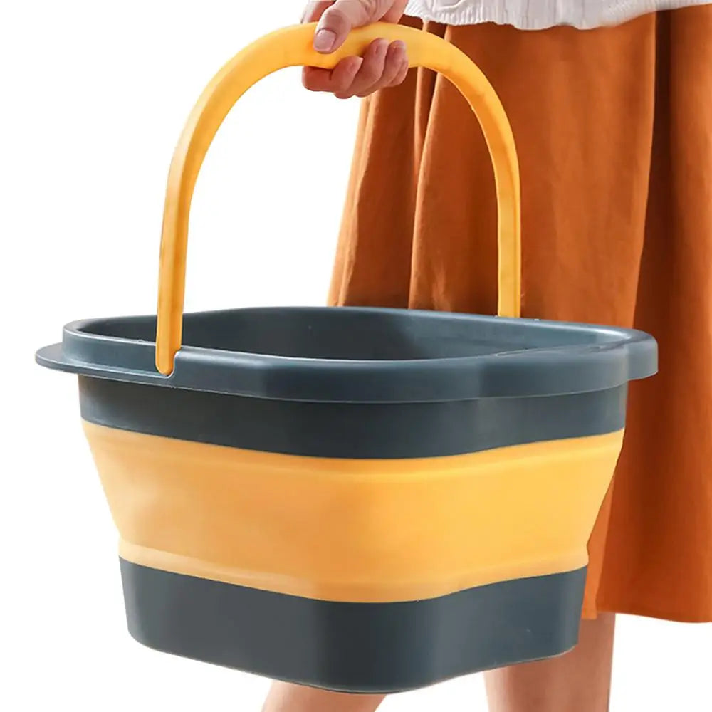 Folding Foot Bathtub Foot Soak Bath Tub With Massaging Rollers Stress Relief Foot Spa For Family Pedicure Soaking Tired Feet