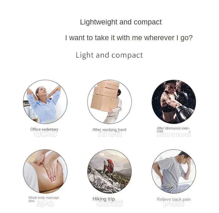 1 Massage Gun, Handheld Deep Muscle Massager for Body, Back, and Neck Pain, Ultra-Compact and Elegant Design, High Torque Drive, 6 Modes and 6 Gears